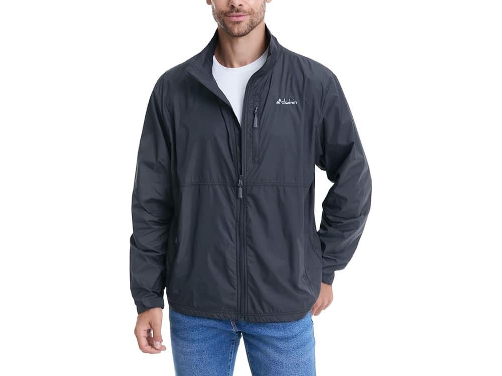 Clothin men's lightweight windbreaker jacket